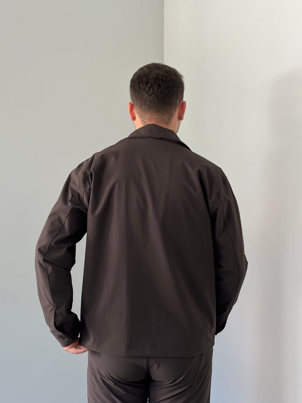 Paraşüt Kumaş  Ceket Pantolon Kahverengi