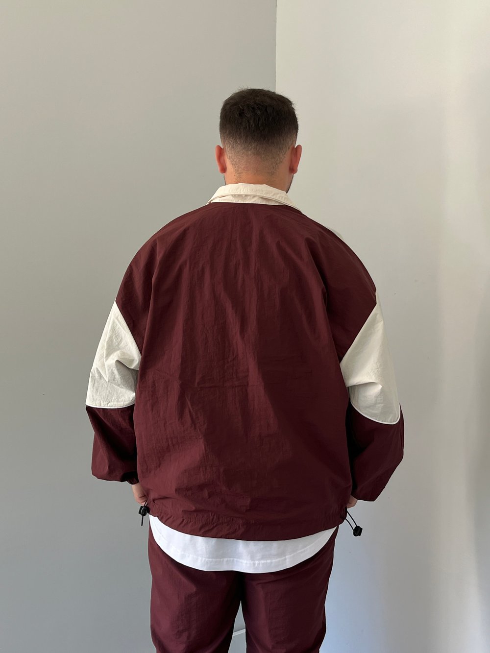 Paraşüt Kumaş Eşofman Takımı Bordo