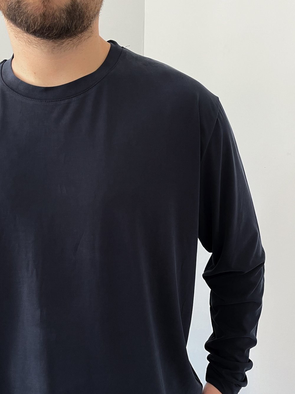 Premium Yıkamalı Oysho Kumaş Sweat Lacivert