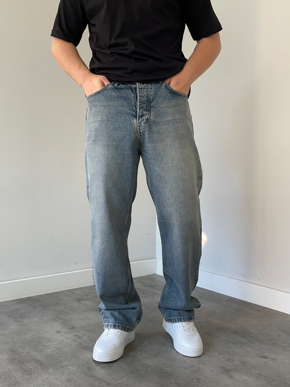 We 11 Baggy Jean Vintage Mavi 