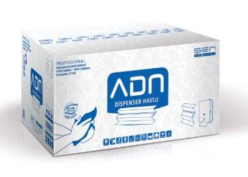 Adn Z Havlu 120'li – 12 Paket | Ekonomik Z Katlı Kağıt Havlu