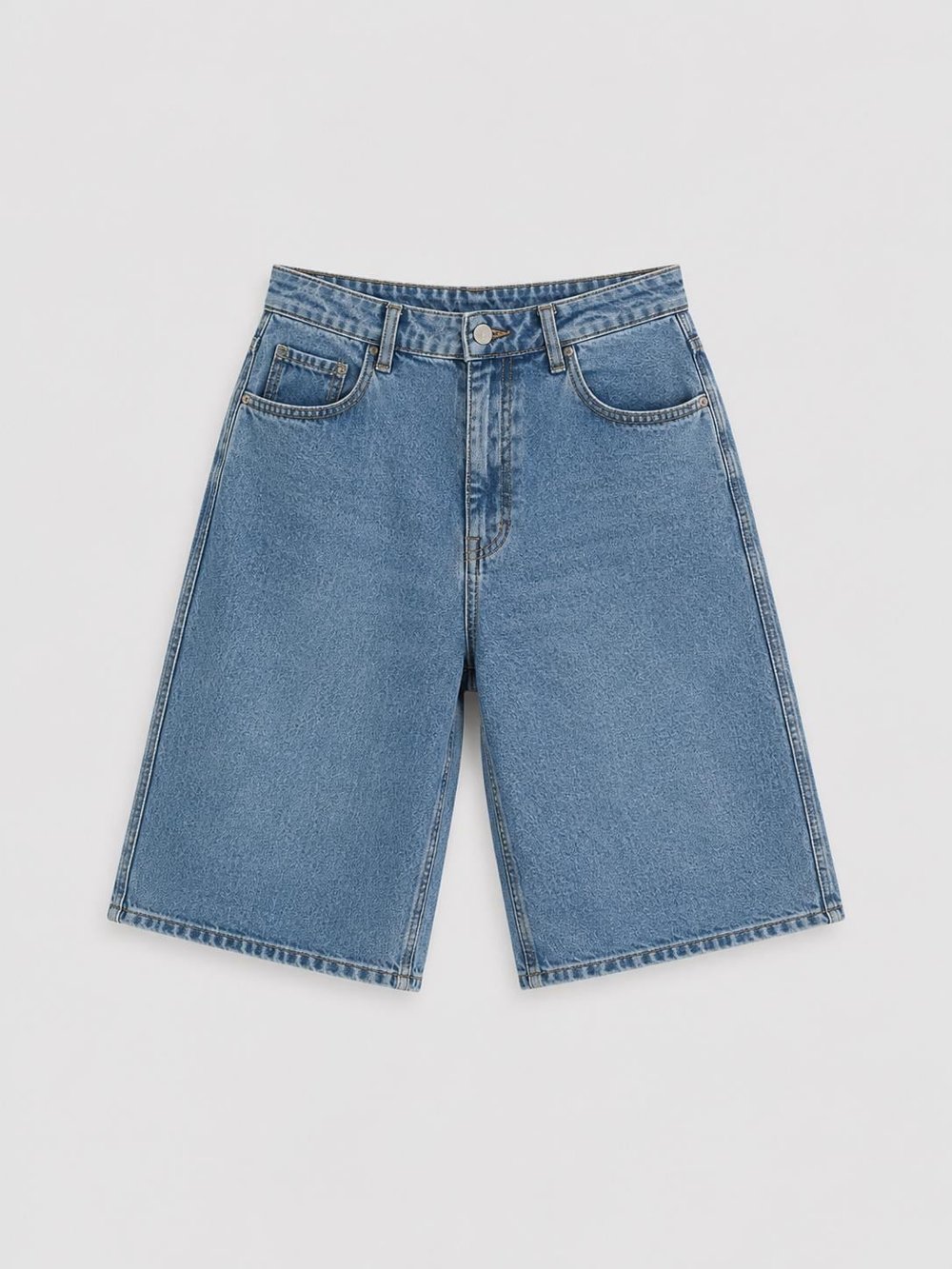 Erkek Denim Şort Mavi Eca079