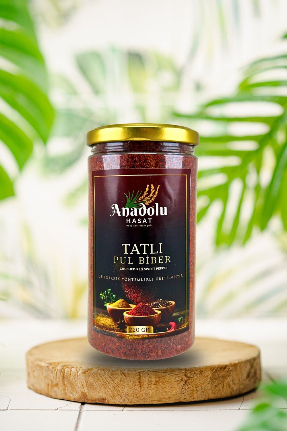 Halis İpek Tatlı Pul Biber 220GR Kavanoz, Kırmızı Tatlı