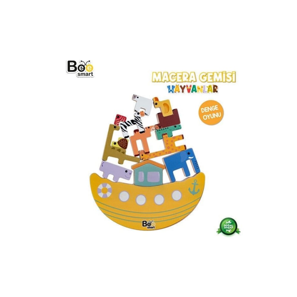 Bee Smart Macera Gemisi: Hayvanlar Nuh'un Gemisi Denge Oyunu Montessori Eğlenceli Oyun