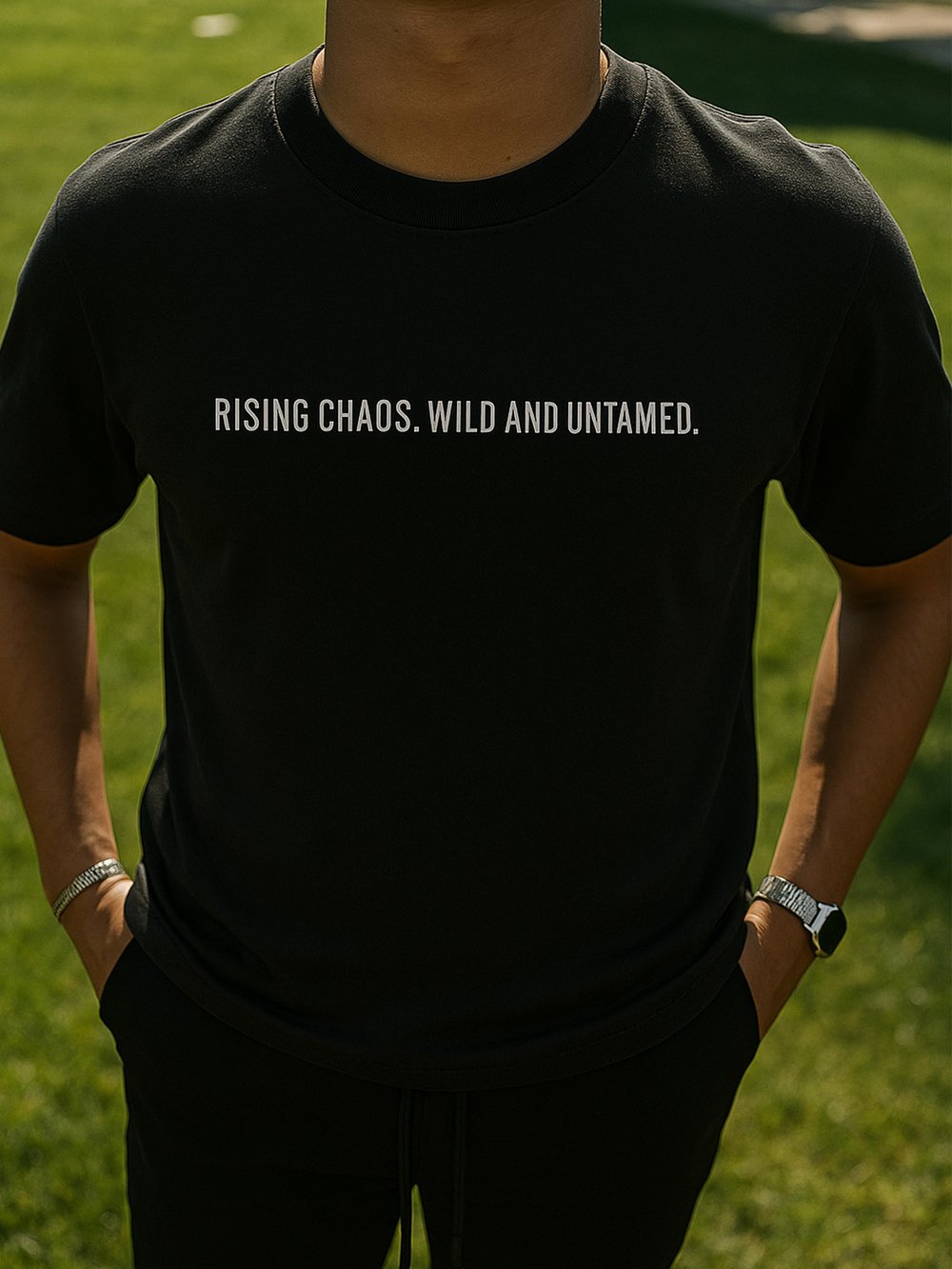 Tempest Baskılı Siyah Regular Kalıp T-Shirt