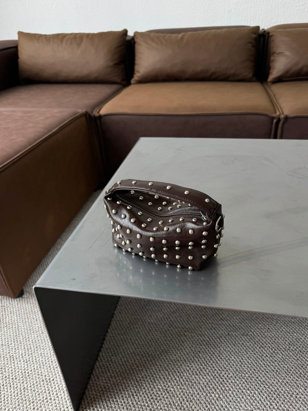 Acı Kahve Metal Troklu Berry Çanta