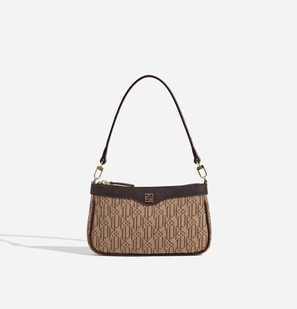 Camel Desenli Baget Marka Model Çanta