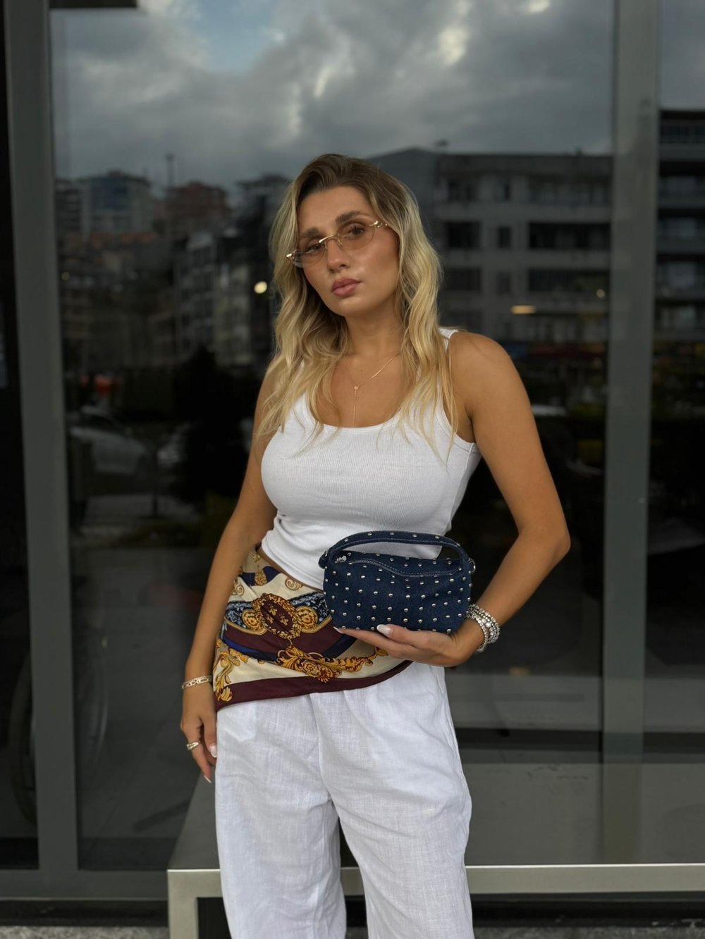 Koyu Kot Metal Troklu Berry Çanta