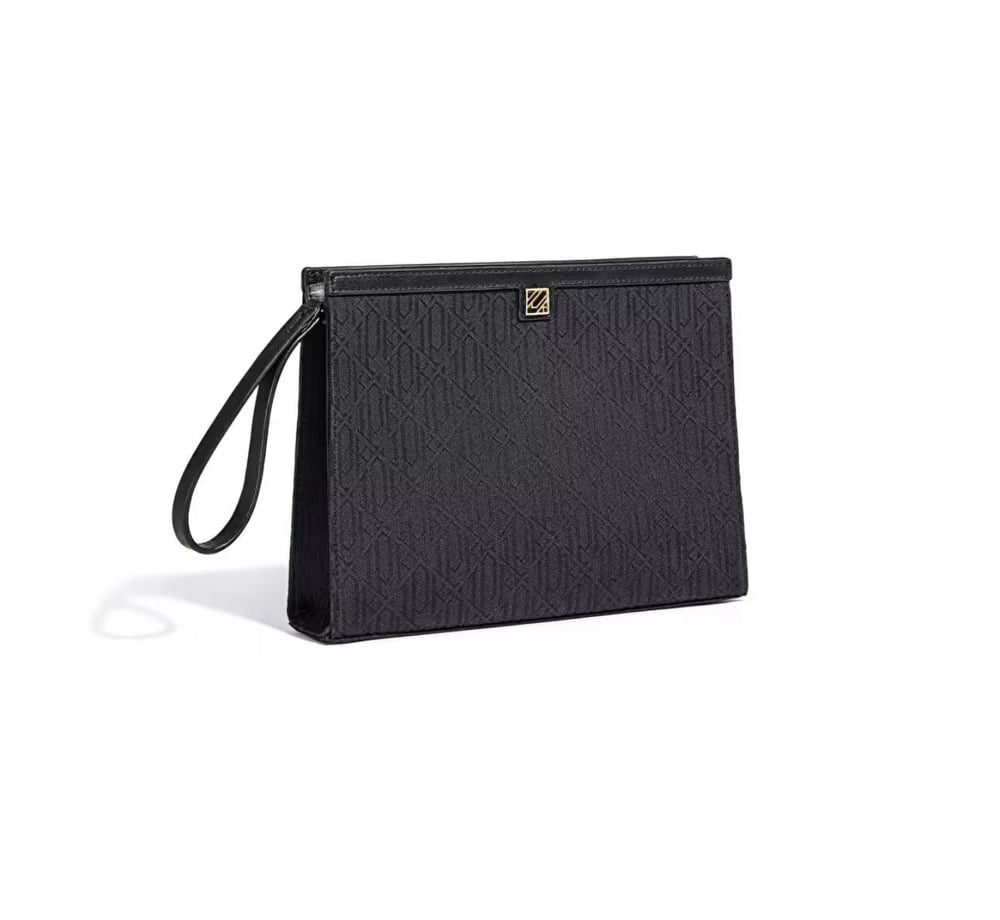 Siyah Desenli Clutch Marka Model Çanta
