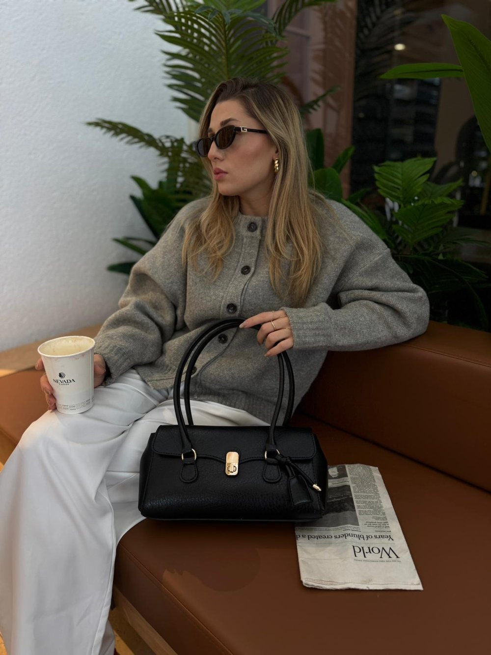Siyah Mango Model Baget Verona Çanta