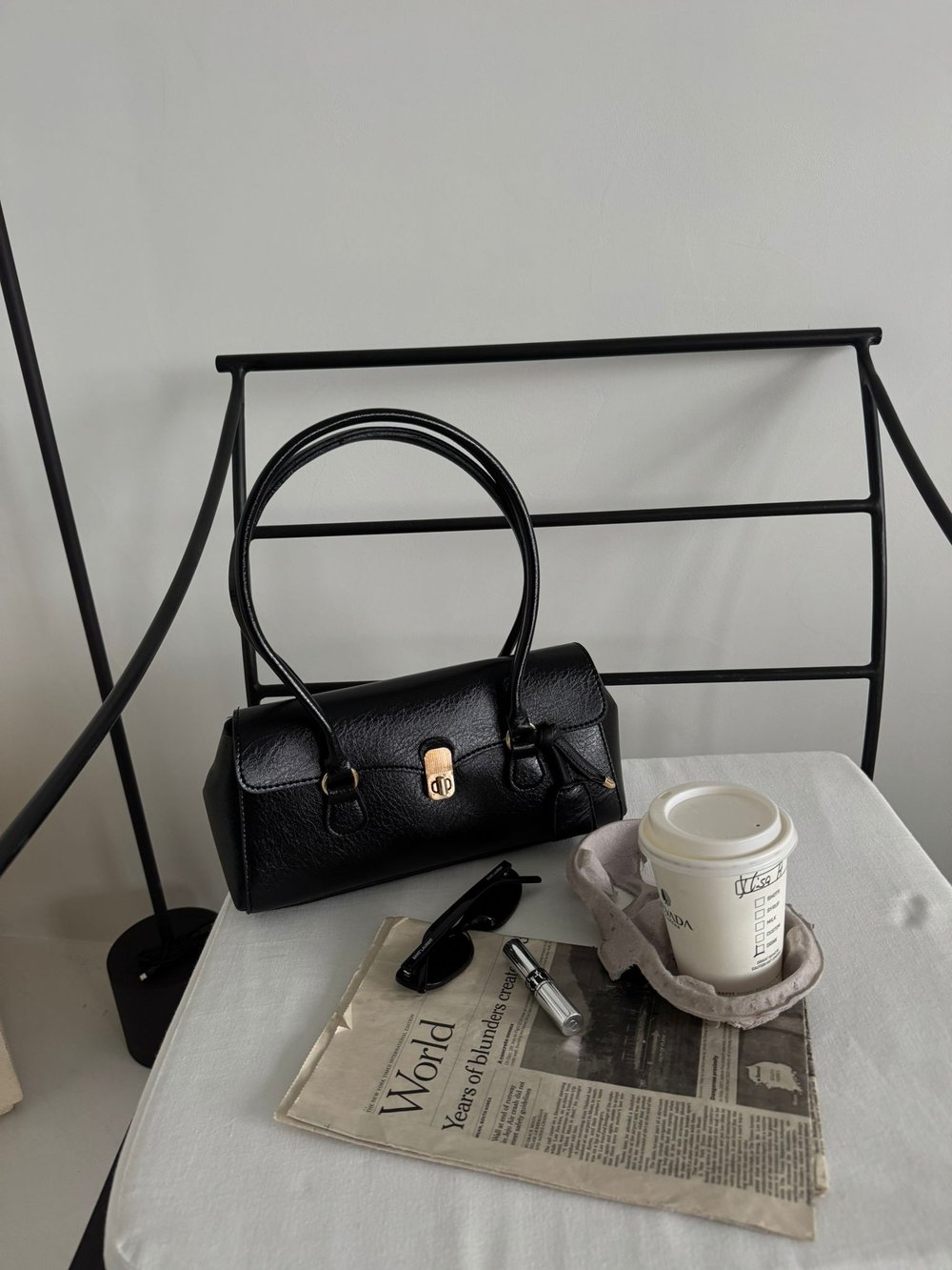 Siyah Mango Model Baget Verona Çanta