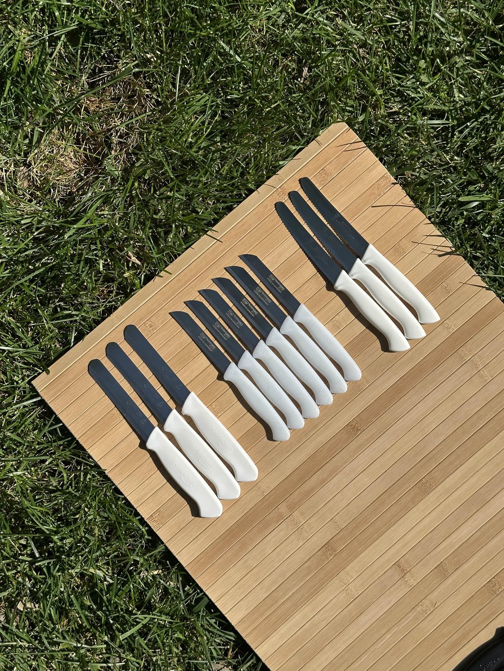 Solingen 12 Parça Beyaz Set 6 Meyve Bıçağı+3 Sebze Bıçağı+3 Ava Bıçak