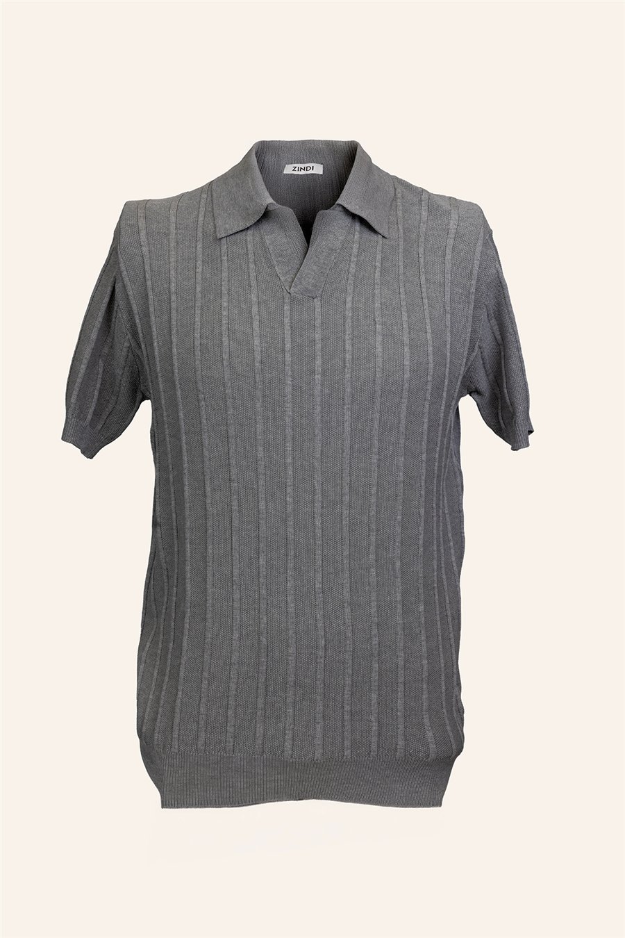 Polo Knitwear Light Grey | zindistore.com