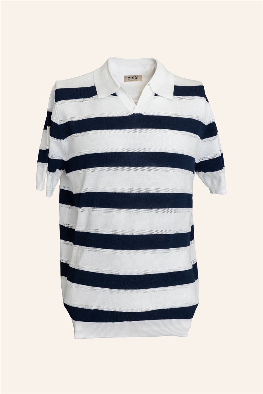 Polo Knitwear Navy&White | zindistore.com