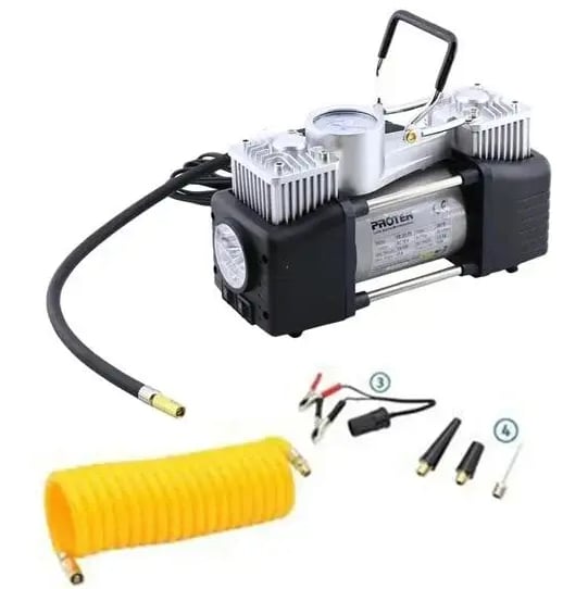 PR 265 P2  ÇİFT PİSTON 12 V 150 PSI Bez Çantalı Lastik Şişrm. 