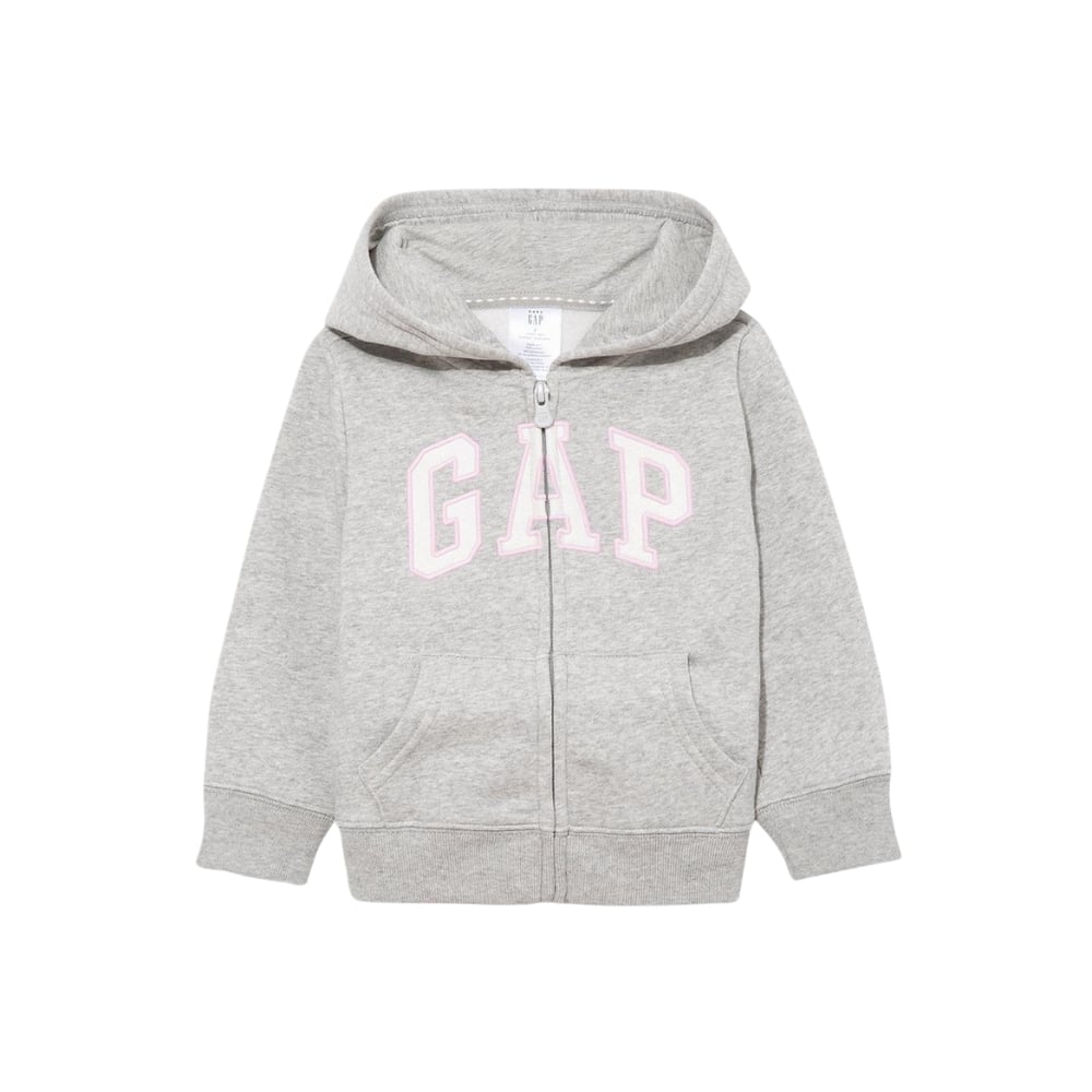 Kız Bebek Gap Logo Fermuarlı Kapüşonlu Sweatshirt 