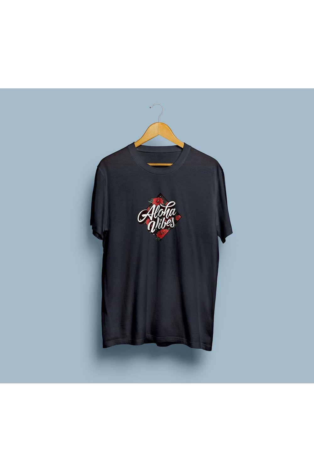 Oversize Aloha Vibes Tasarım Unisex T-shirt