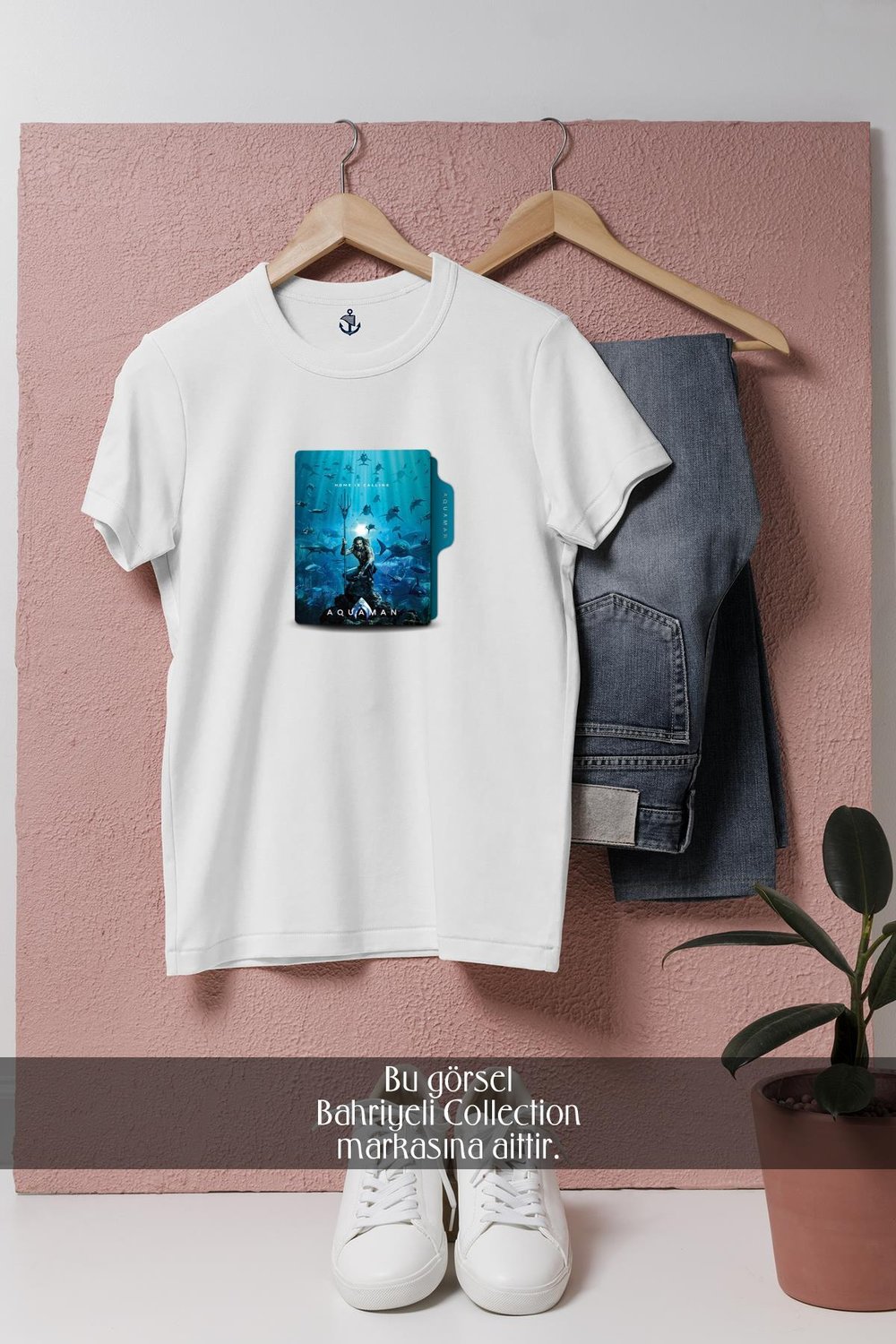 Oversize Aquaman 2018 Folder Icon  Tasarımlı Unisex T-Shirt