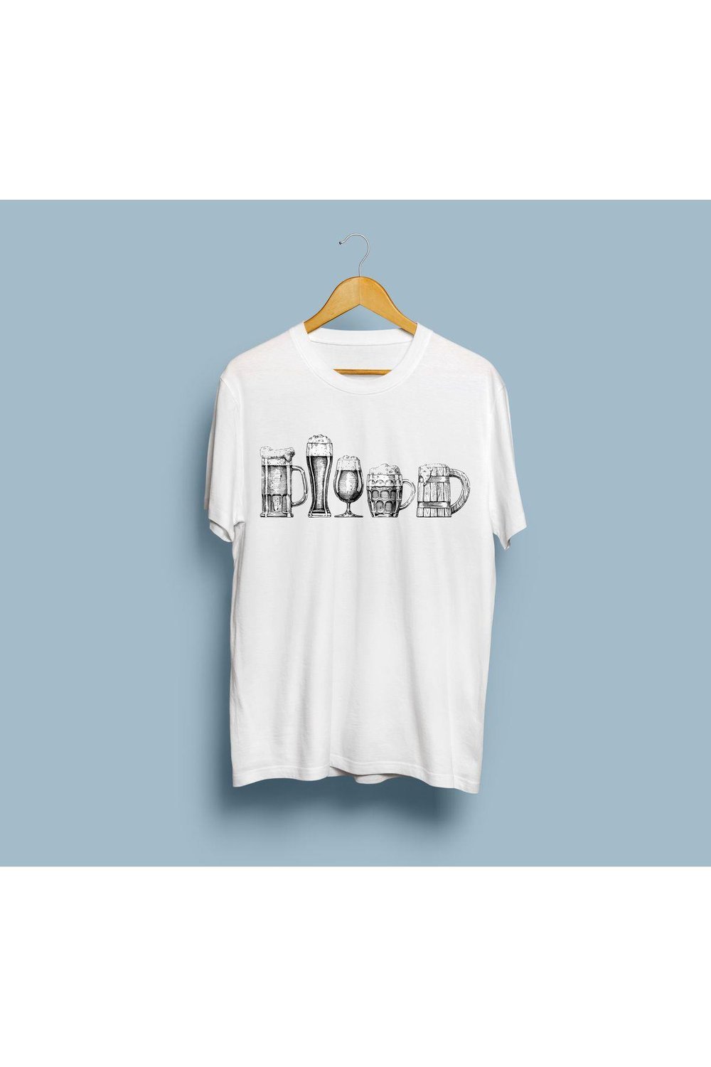 Oversize Bardakları Tasarım Unisex T-shirt