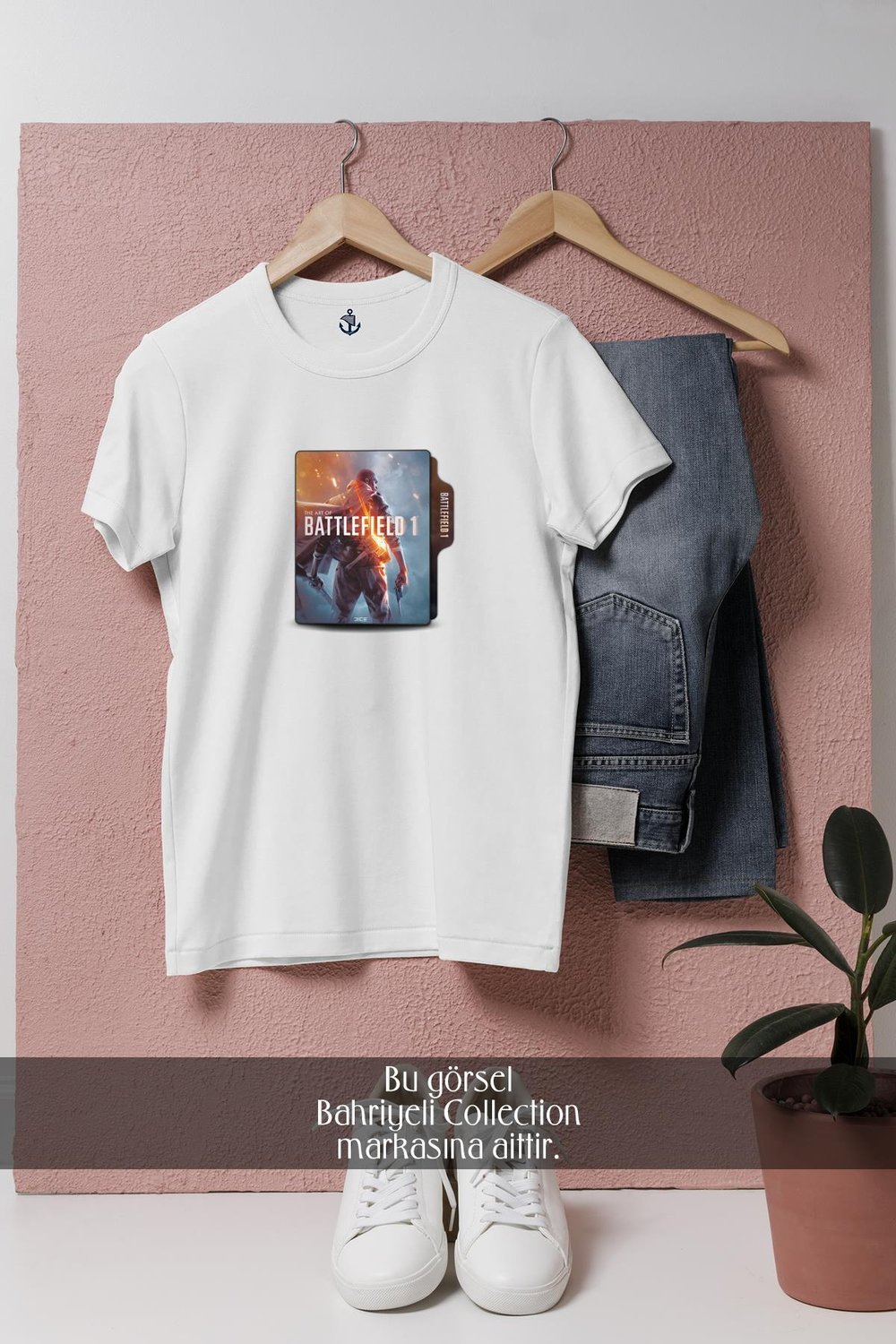 Oversize Battlefield 1 Bilgisayar Oyunu  Tasarımlı Unisex T-Shirt