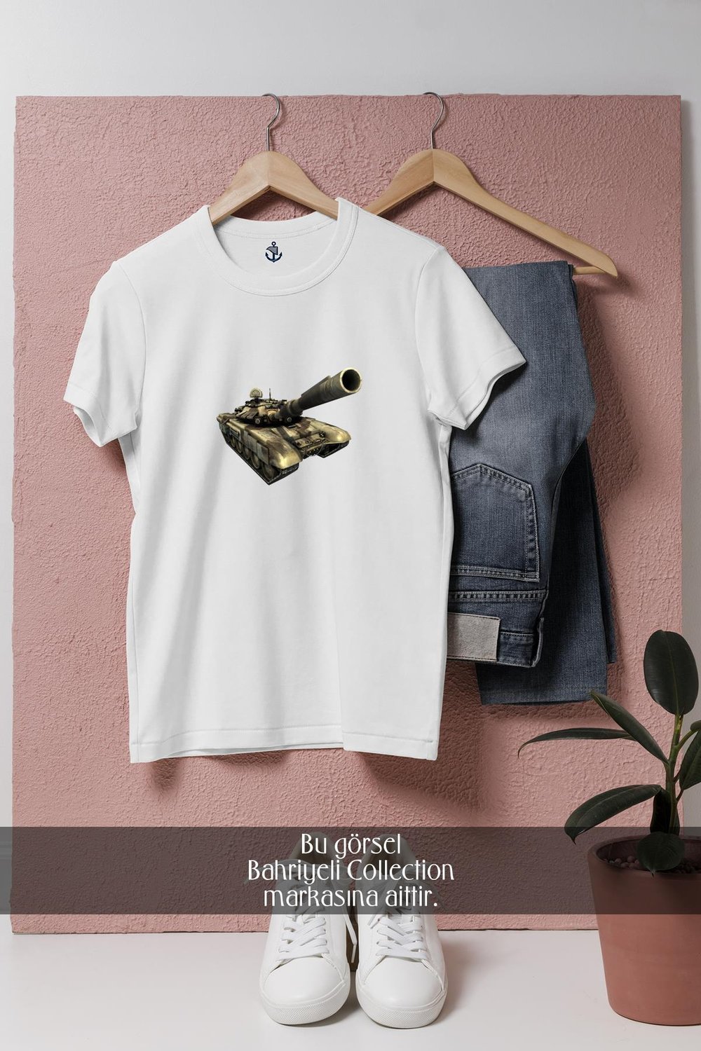 Oversize Battlefield2 Tank  Tasarımlı Unisex T-Shirt