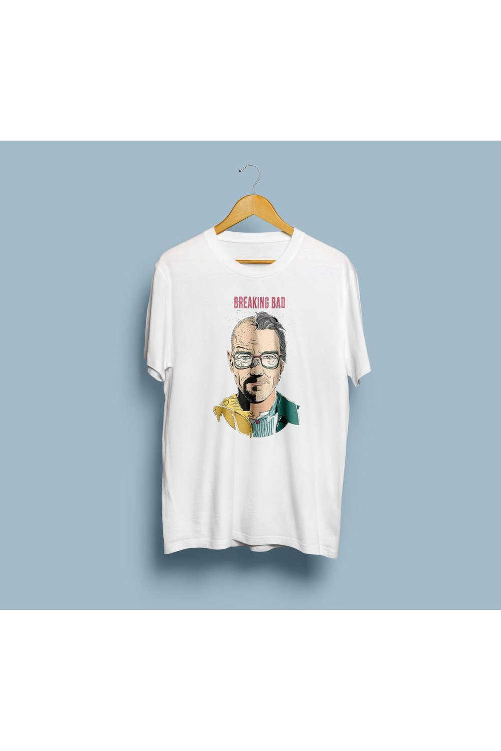 Oversize Breaking Bad Walter White Değişimi Tasarım Unisex T-shirt