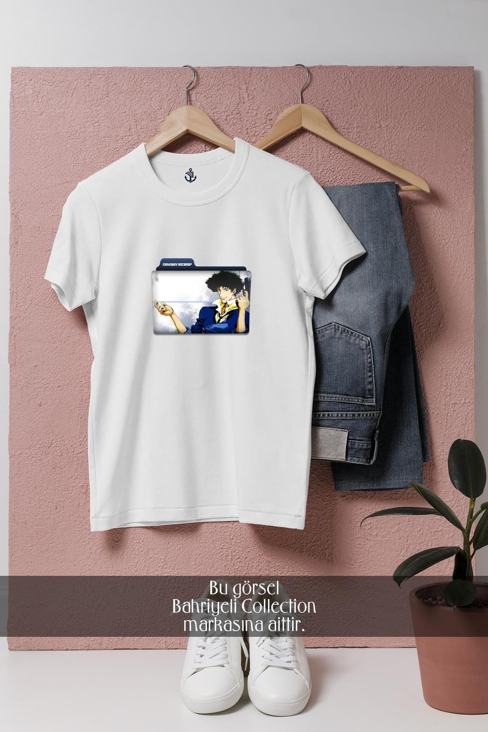 Oversize Cowboy Bebop  Tasarımlı Unisex T-Shirt