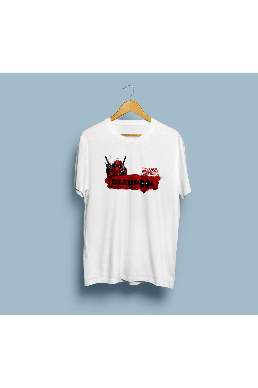 Oversize Deadpool Tasarım Unisex T-shirt