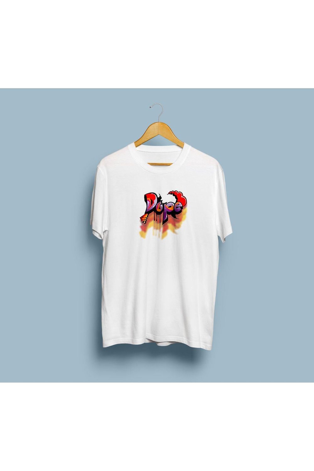 Oversize Dope Yazı. Grafiti Tasarım Unisex T-shirt