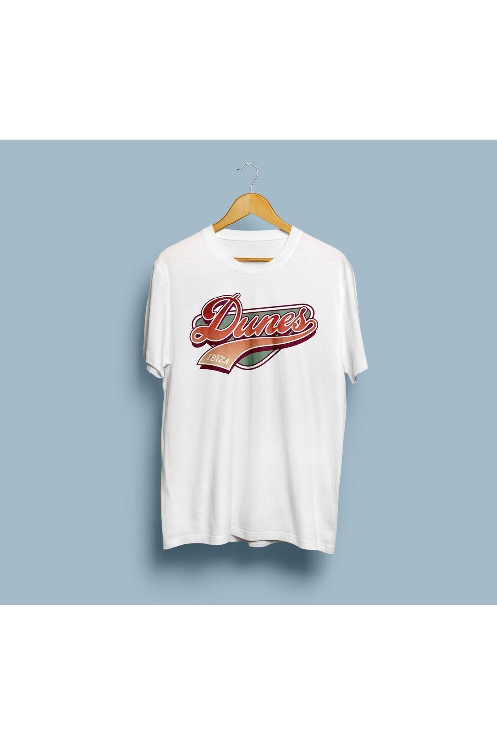 Oversize Dunes Ibiza Tasarım Unisex T-shirt