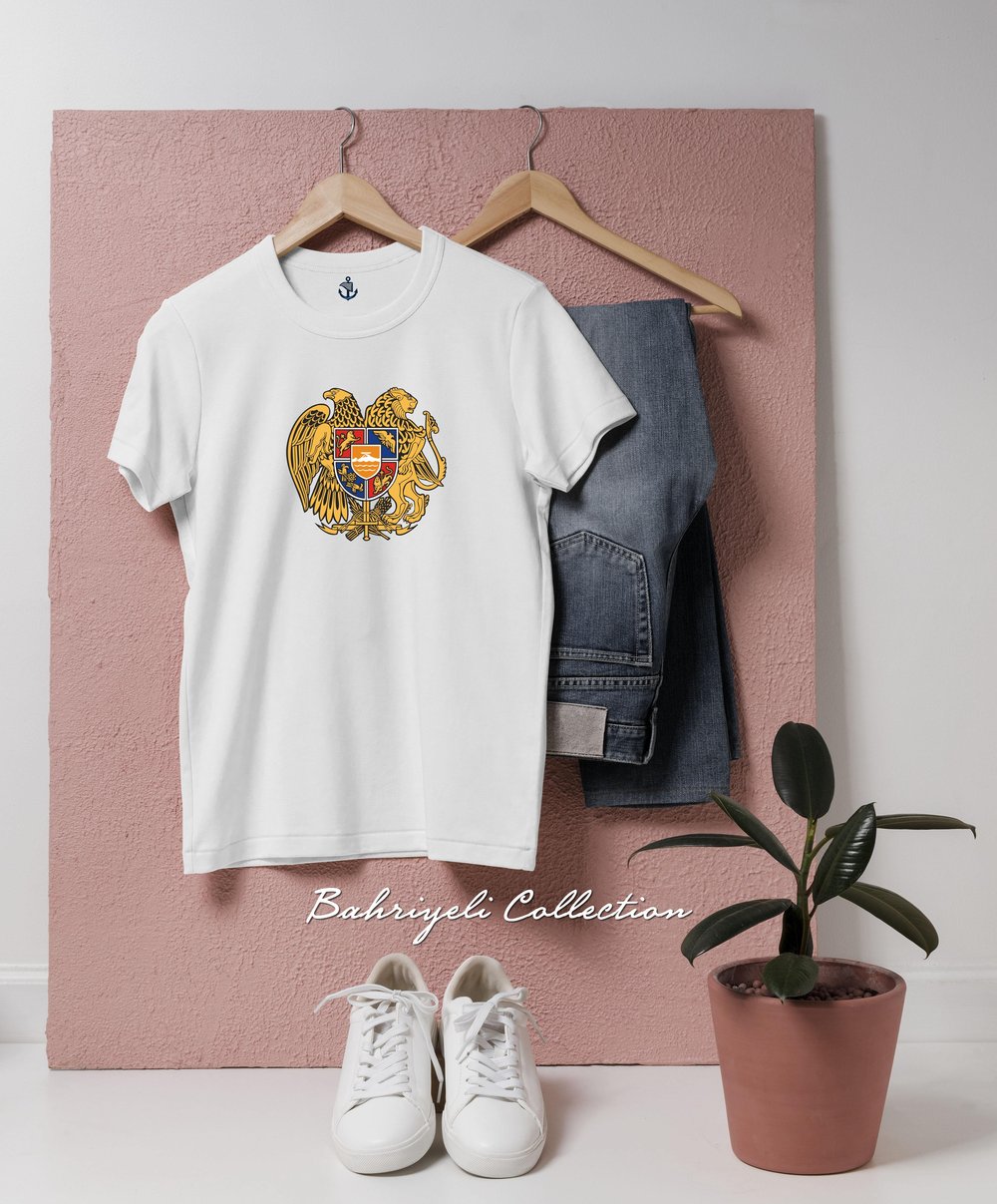 Oversize ermenistan logo Tasarımlı Unisex T-Shirt
