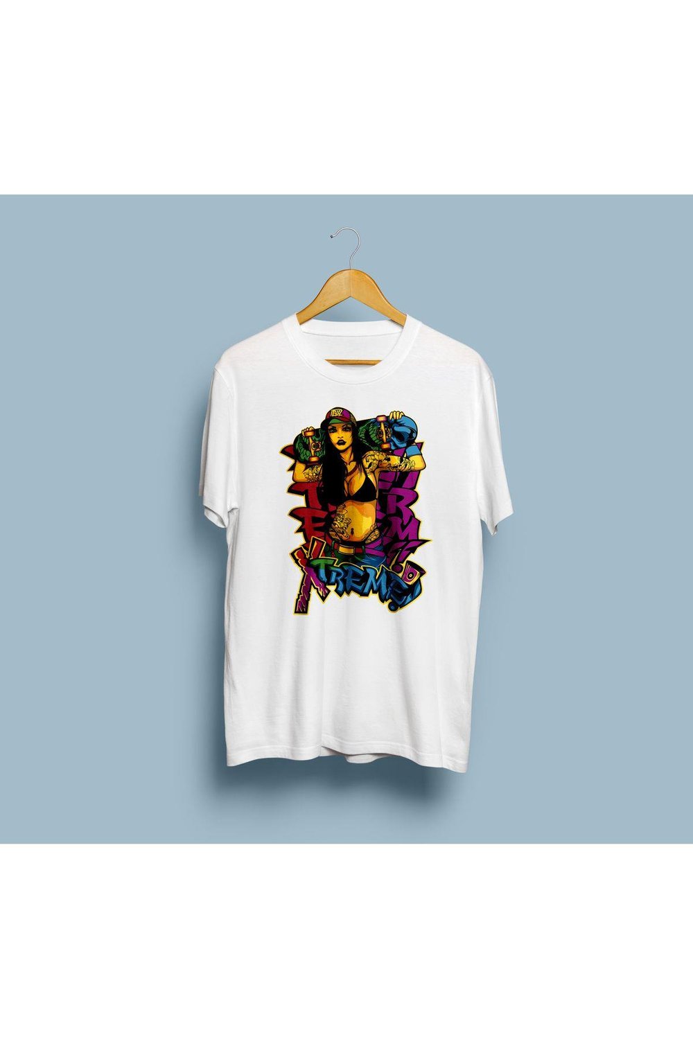 Oversize Extreme Skate / Kaykay Tasarım unisex T-shirt