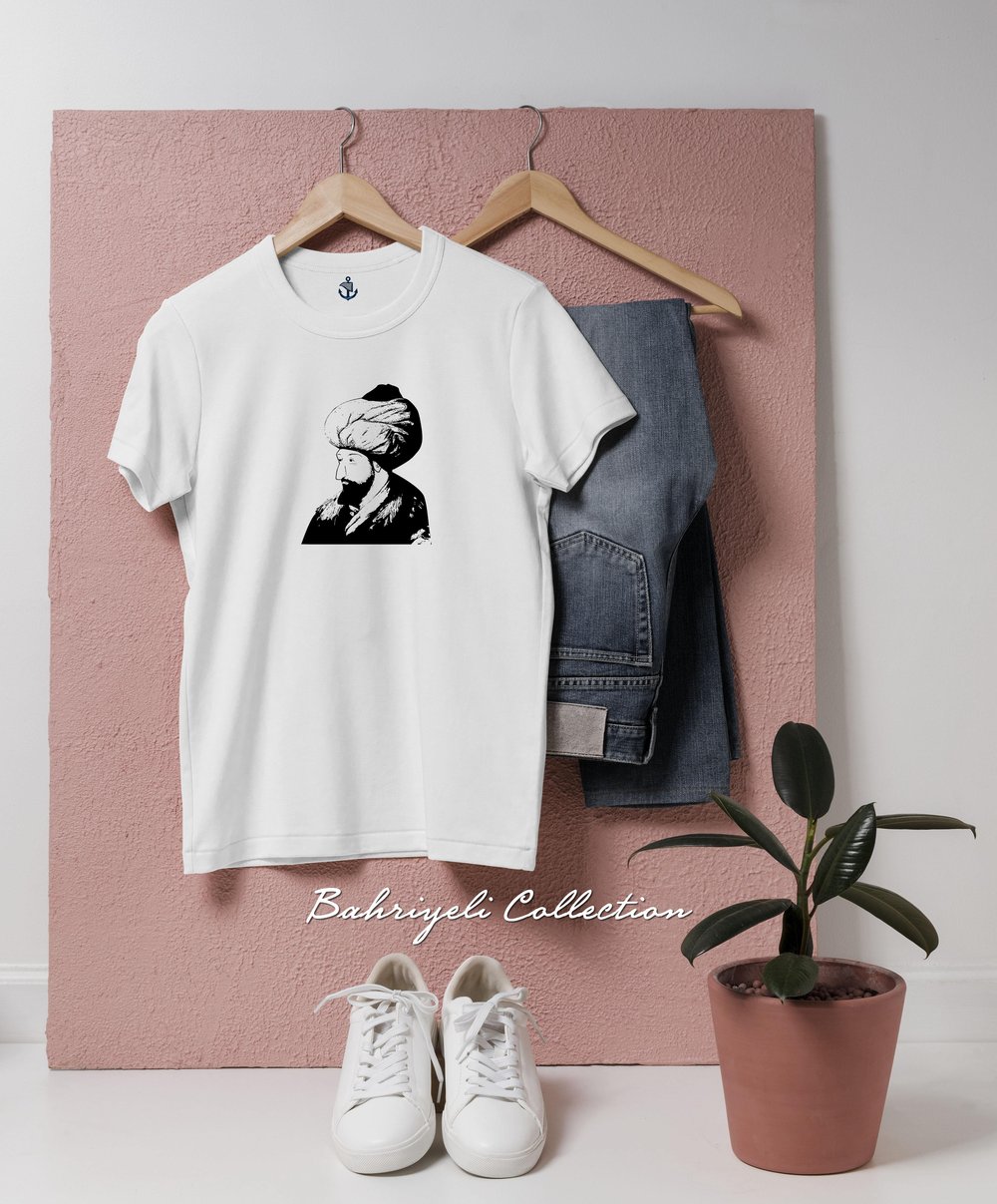 Oversize fatih sultan mehmet Tasarımlı Unisex T-Shirt