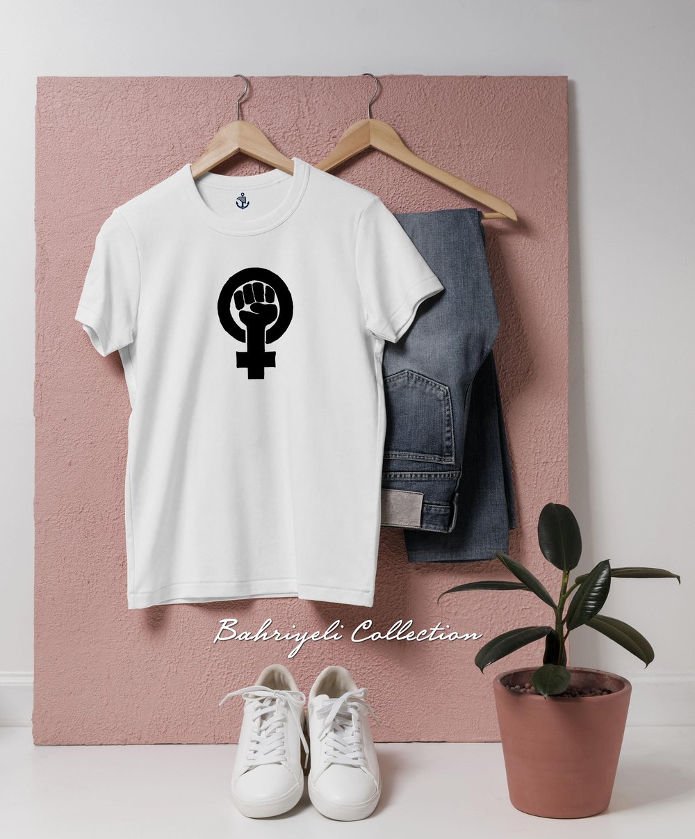 Oversize feminist feminizm Tasarımlı Unisex T-Shirt