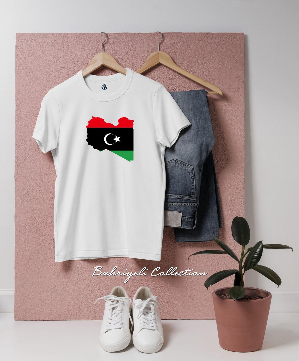 Oversize Flag of Libya Tripoli Tasarımlı Unisex T-Shirt