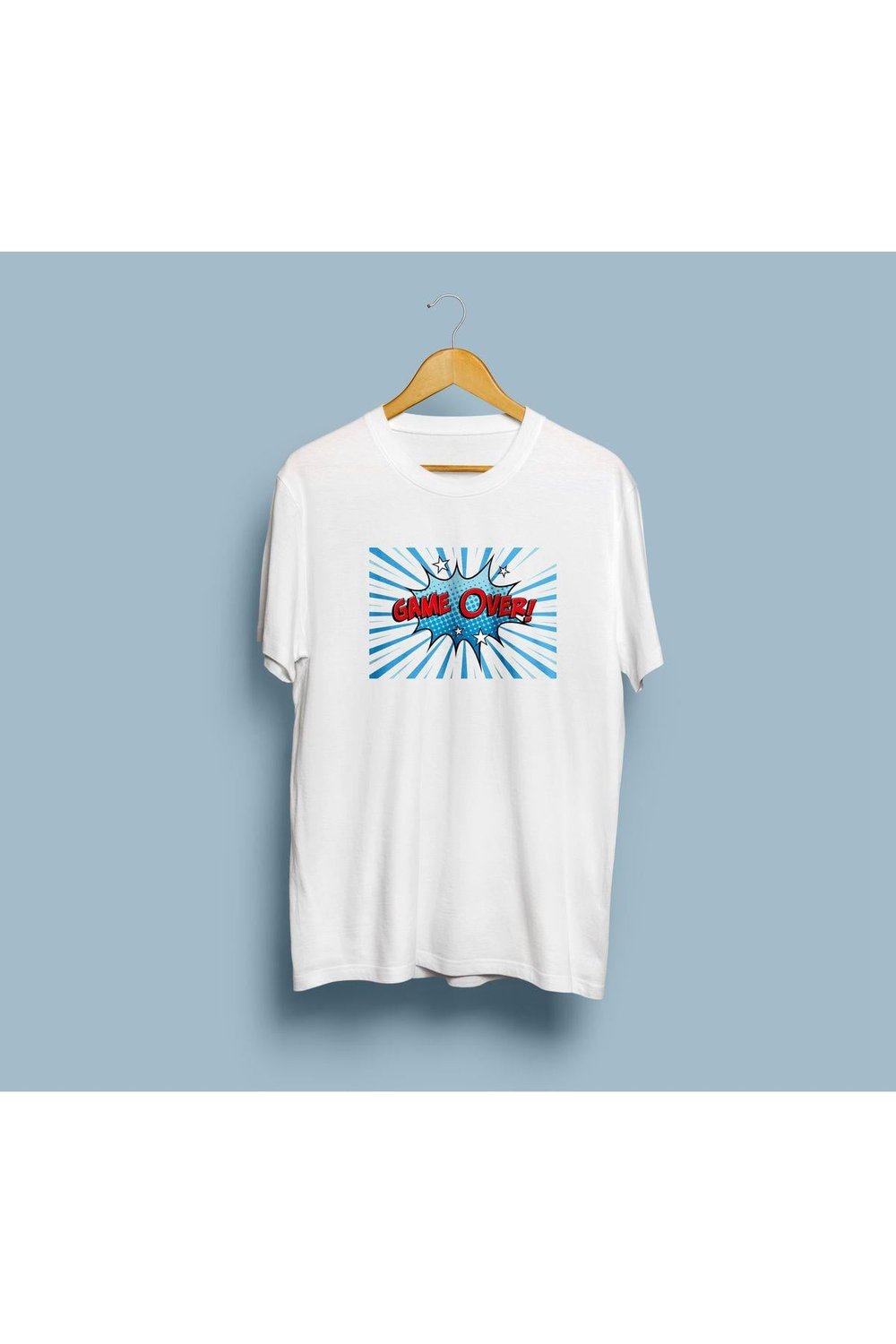 Oversize Game Over / Oyun Bitti Tasarım Unisex T-shirt