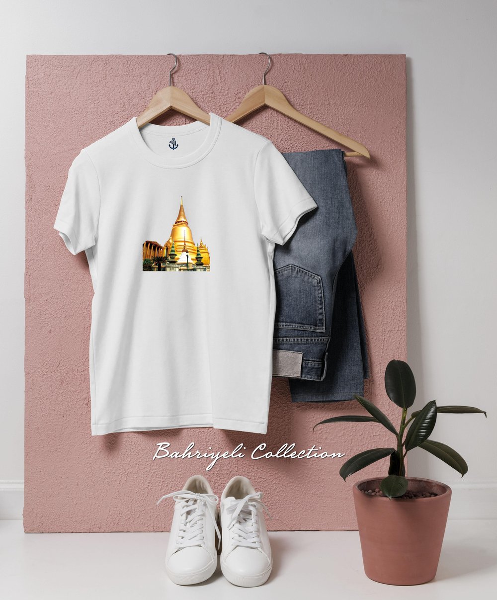 Oversize hailand Poster Travel _ gezgin Tasarımlı Unisex T-Shirt
