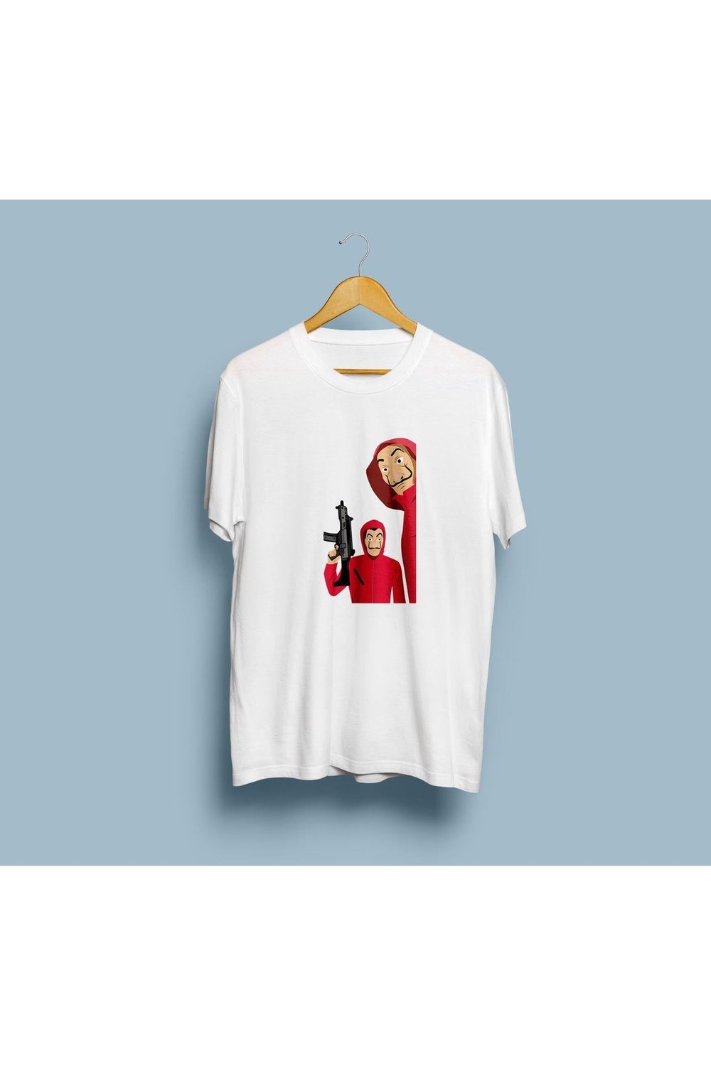 Oversize La Casa De Papel Salvador Dali Tasarım Unisex T-shirt