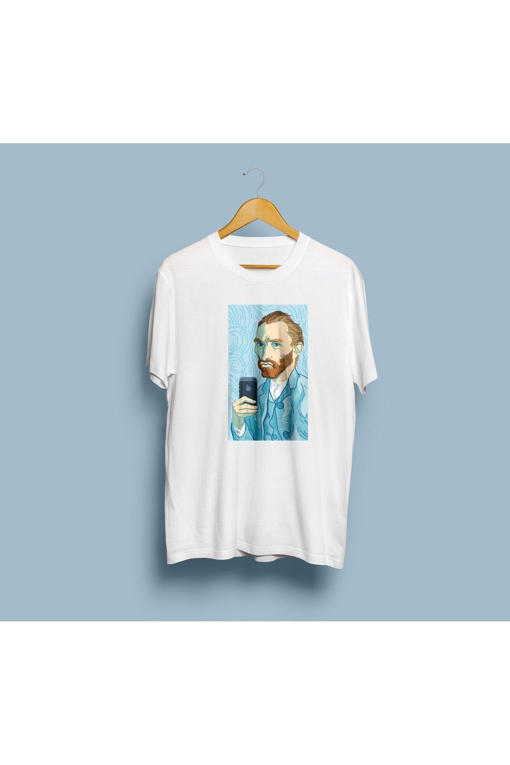 Oversize Modern Van Gogh Tasarım Unisex T-shirt