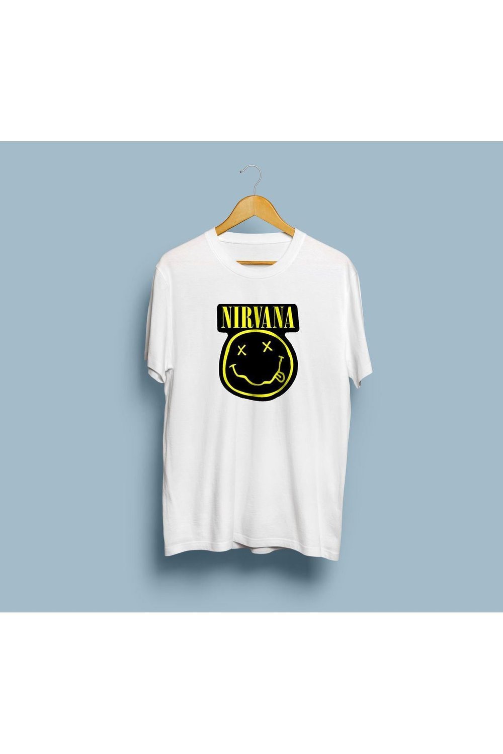 Oversize Nirvana Smile Tasarım Unisex T-shirt