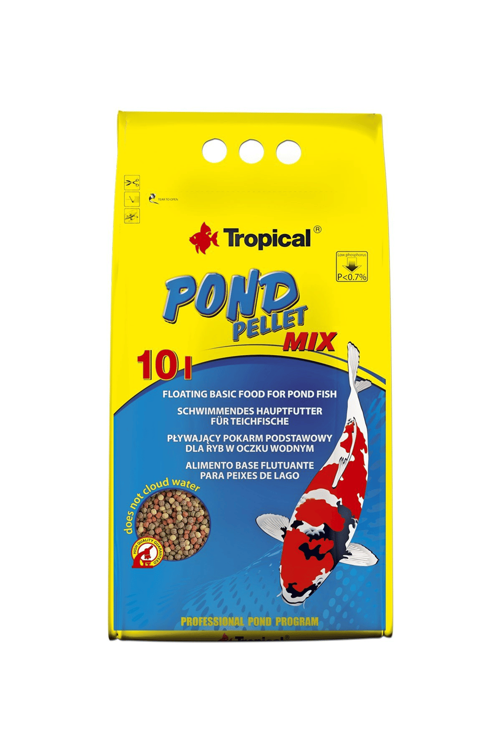 Tropical Pond Pellet Mix Size S 50Lt/5Kg