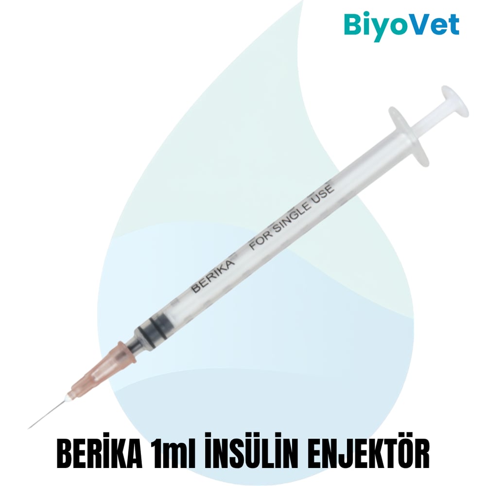 BERİKA 1ml İNSÜLİN ENJEKTÖRÜ 100 ADET