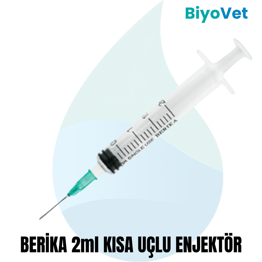 BERİKA 2ml ENJEKTÖR YEŞİL KISA CONTALI 350 ADET