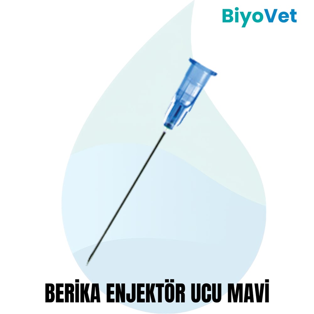 BERİKA MAVİ ENJEKTÖR UCU 500 ADET