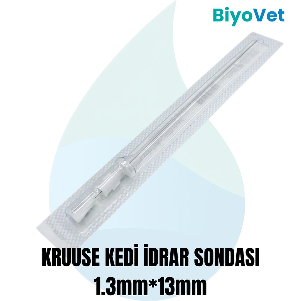 KRUUSE KEDİ İDRAR SONDASI MANDRENLİ 1.3*13mm