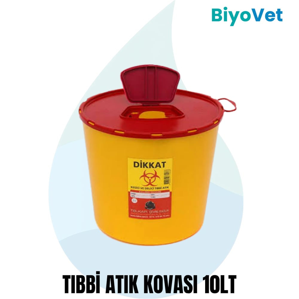 TIBBİ ATIK KOVASI 10lt