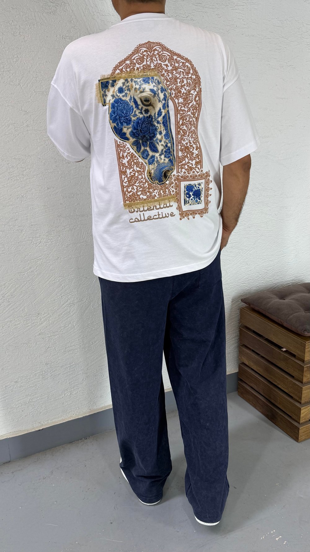 Baskı Ve Nakış Detay Oversize TShirt