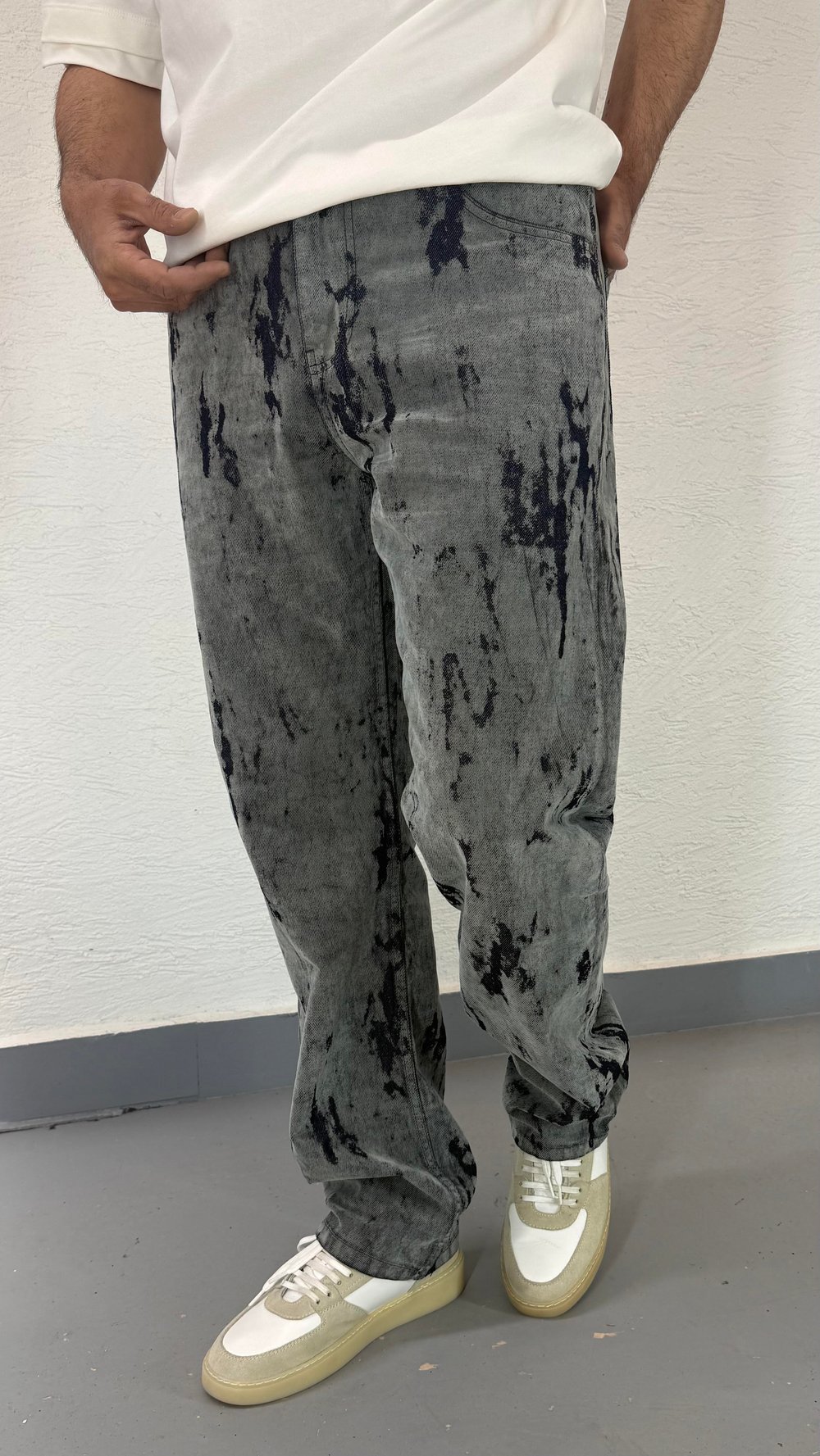 Desenli Baggy Pantolon