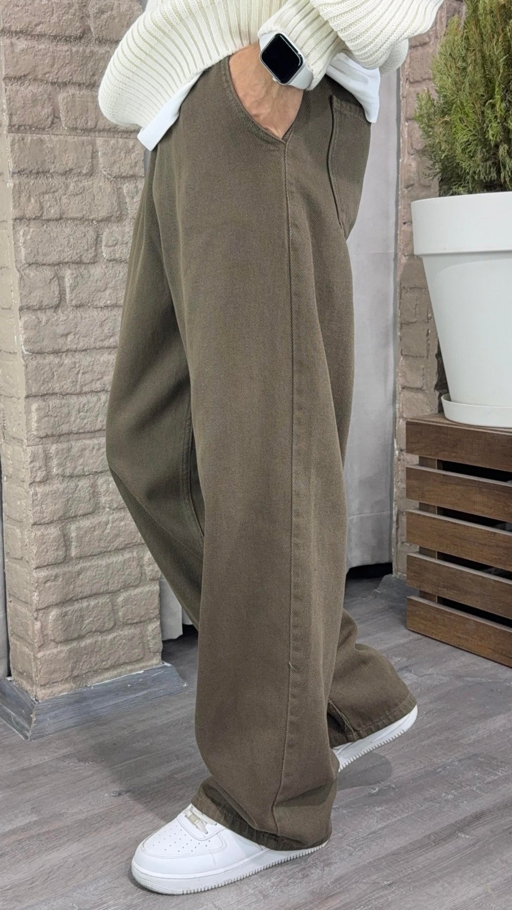 Gabardin Ultra Baggy Pantolon