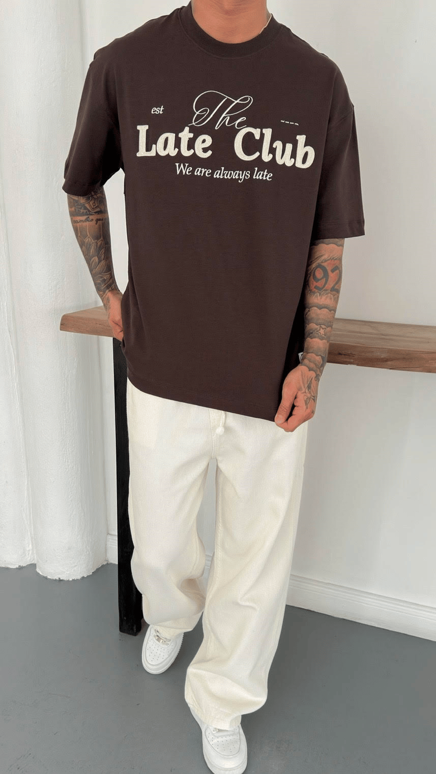 Oversize Baskı ve Nakış TShirt
